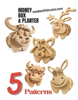 Wooden Animal Scroll Saw patterns:: Money bank & Planter: Vol.6 B0GYNKDV8T Book Cover