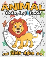 Animal Coloring Book For Kids Ages 4-8: Awesome Animal Coloring Book Featuring Sea Creatures, Cute Pets, Sea Creatures And More 1697998895 Book Cover