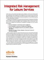 Integrated Risk Management for Leisure Services 0736095659 Book Cover