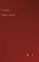 Things To Think Of 3385208777 Book Cover