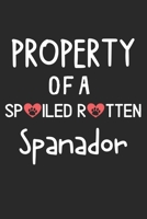 Property Of A Spoiled Rotten Spanador: Lined Journal, 120 Pages, 6 x 9, Spanador Dog Gift Idea, Black Matte Finish (Property Of A Spoiled Rotten Spanador Journal) 1706990642 Book Cover
