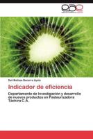 Indicador de eficiencia: Departamento de Investigación y desarrollo de nuevos productos en Pasteurizadora Táchira C.A. 3846560243 Book Cover