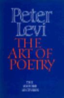 The Art of Poetry: The Oxford Lectures 1984-1989 0300048475 Book Cover