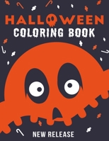 Halloween Coloring Book: Spooky Unique Halloween Designs Such As Pumpkins, Haunted house, Bats, Witches, Cats & More for both teens and adults! B08LJZLQY2 Book Cover