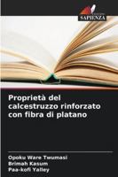 Proprietà del calcestruzzo rinforzato con fibra di platano (Italian Edition) 6208697506 Book Cover