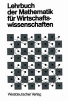 Lehrbuch der Mathematik für Wirtschaftswissenschaften. 3531112104 Book Cover