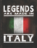Legends Are Made In Italy: Customized Gift for Italian Coworker Undated Planner Daily Weekly Monthly Calendar Organizer Journal 1670150135 Book Cover