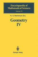 Geometry IV: Non-regular Riemannian Geometry (Encyclopaedia of Mathematical Sciences) 3642081258 Book Cover