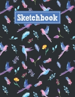 Sketchbook: 8.5 x 11 Notebook for Creative Drawing and Sketching Activities with Watercolor Birds Themed Cover Design 1709487836 Book Cover