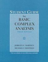 Basic Complex Analysis Student Guide 0716732467 Book Cover