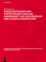Einige Methoden Der Statistischen Analyse Angewandt Auf Das Problem Der Klimaklassifikation 3112783441 Book Cover