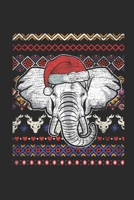 Ugly Christmas - Elephant: Graph Paper Journal (6" X 9" - 120 Pages/ 5 Squares per inch) - Ugly Christmas Gift and Holiday Planner For Women, Men, Teens And Kids 1709332352 Book Cover