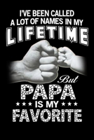 Papa is my favorite: Fathers day journal, Fathers day gifts for dad: journal notebook for dad 6x9 120 page notebook for papa Notepad Great for Fathers Gift 1673371191 Book Cover