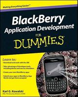 BlackBerry Application Development For Dummies 0470467118 Book Cover