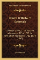 Études D'histoire Nationale 1246231336 Book Cover