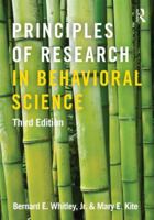 Principles of Research in Behavioral Science 0415879280 Book Cover