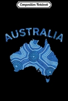 Composition Notebook: Australian Aboriginal Blue Dot Art Map Souvenir Of Australia  Journal/Notebook Blank Lined Ruled 6x9 100 Pages 1672138418 Book Cover