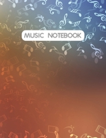 Music Notebook: Manuscript Paper * Large (8.5 x 11) * 12 Stave * 100 Pages: Note Pattern 1673570836 Book Cover