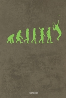Tennis Evolution - Notebook: Für Tennis Spieler | Notizbuch Tagebuch ... | Tennisspieler bei Tennisspielen oder Tennis Turnieren (German Edition) 1675490716 Book Cover