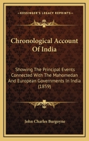 Chronological Account of India 1018270299 Book Cover