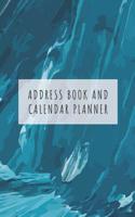 Address Book and Calendar Planner: Contact Address Book Alphabetical Organizer with Undated Monthly Calendar Planner Logbook Record Name Phone Numbers Email Journal 5x8 Inch Notebook (Volume 4) 1082569526 Book Cover