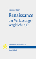 Renaissance Der Verfassungsvergleichung?: Mit Kommentaren Von Armel Le Divellec Und James Fowkes 3161620739 Book Cover