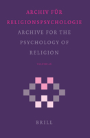 Archiv Fur Religionpsychologie/ Archive for the Psychology of Religion (Archive for the Psychology of Religion/Archiv Fur Religionsp) 9004148035 Book Cover