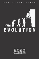 Climbing Bouldering Evolution Calendar 2020: Annual Calendar for Climbing fans and fitness enthusiasts B083XX3RK8 Book Cover