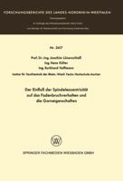 Der Einfluss Der Spindelexzentrizitat Auf Das Fadenbruchverhalten Und Die Graneigenschaften 3531024175 Book Cover