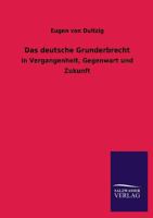 Das Deutsche Grunderbrecht 3846031615 Book Cover