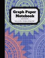 Graph Paper Notebook: Squared Graphing Paper Quad Ruled 5 squares per inch 100 pages 8.5 x 11 in. large print 1095171402 Book Cover