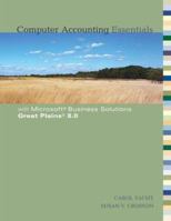 Computer Accounting Essentials w/Great Plains 8.0 CD 0073273279 Book Cover