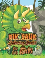 Dinosaur Coloring Book For Kids 3-8: A Dinosaur Activity Book Adventure for Boys & Girls | Cute and friendly prehistoric animal coloring designs for boys and girls ages 2 to 8 B08J5BD6F7 Book Cover