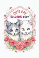 CUTE CAT COLORING BOOK B0C6W6X9ZC Book Cover