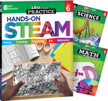 180 Days(tm) Steam, Science, & Math Grade 6: 3-Book Set: Practice, Assess, Diagnose B0CJMVDG6Q Book Cover