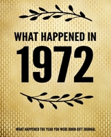 What Happened In 1972 - What Happened During Your Birth Year Gift Journal: The Year You Were Born Book 7.5x9.25 120 Pg Journal Notebook Better Than A Card Birthday Retirement Cheap Gift 1710315377 Book Cover