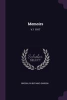 Memoirs: V.1 1917 1379097606 Book Cover