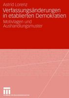 Verfassungsï¿½nderungen in etablierten Demokratien 3531156675 Book Cover