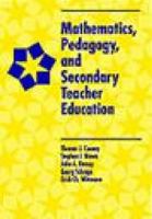 Mathematics, Pedagogy, and Secondary Teacher Education 0325001154 Book Cover