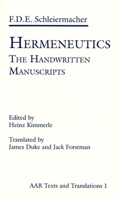 Hermeneutics: The Handwritten Manuscripts B002DSAIT0 Book Cover
