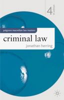 Criminal Law (Palgrave Law Masters) 1350356549 Book Cover
