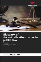 Glossary of decentralisation terms in public law 6630076443 Book Cover