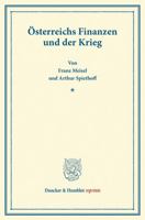 Osterreichs Finanzen Und Der Krieg 3428166477 Book Cover