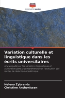 Variation culturelle et linguistique dans les �crits universitaires 6203146986 Book Cover