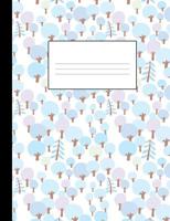 Magical Winter Forest: College Ruled Composition 1081333855 Book Cover