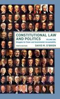 Constitutional Law and Politics, Sixth Edition, Volume 1 0393930386 Book Cover