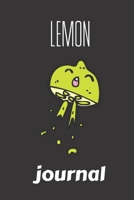 lemon journal: small lined Lemon Notebook / Travel Journal to write in (6'' x 9'') 120 pages 1697521061 Book Cover