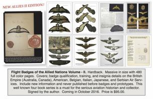 Flight Badges of the Allied Nations 1914-1918 Volume II - The British Empire, American, Belgian, Japanese, Italian, and Servian Air Services 1532305737 Book Cover