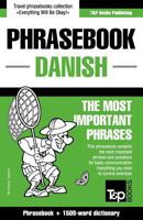 Danish phrasebook and 1500-word dictionary 1784924458 Book Cover