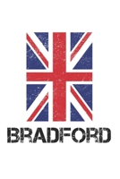 Bradford: Blank Bradford Union Jack Flag Travel Journal Diary Notebook for Bradford and England 1713383055 Book Cover